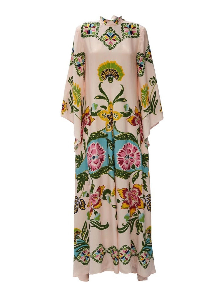 Exquisite Sunshine Floral Print Flowing Maxi Dress - Image 4